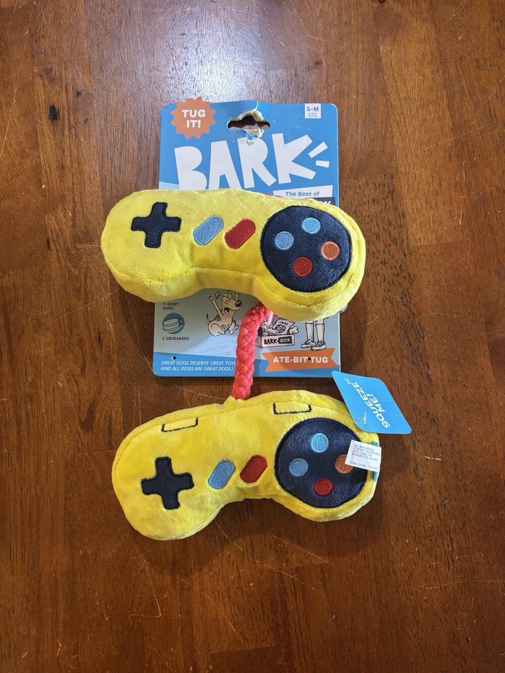 Bark Box "Ate-Bit Controllers " Dog Toy Old School Nintendo Controllers